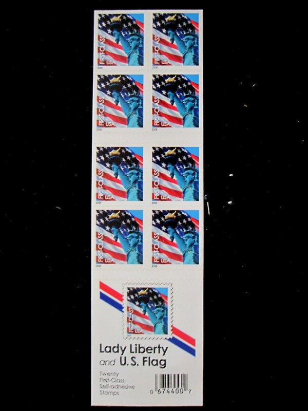 US - SCOTT# 3966a - BOOKLET PANE 20 - MNH - CAT VAL $16.00 (_4)