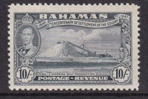 Album Treasures Bahamas Scott # 146 10sh George V Salt Production MH