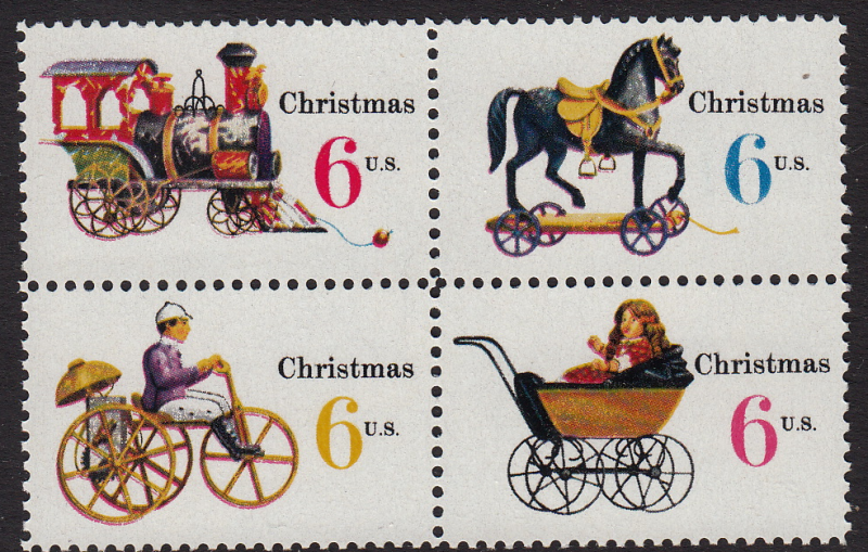 United States #1418a, Christmas Toys, MNH, Please see the description.