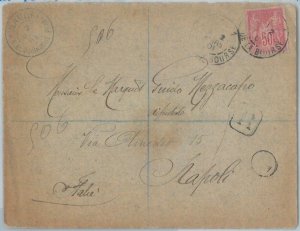 75200 - FRANCE - Postal History -  Yvert  # 104 Isolated on COVER to ITALY  1901