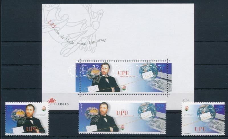 Portugal stamp  125th anniversary of UPU set+stamp from block 1999 MNH WS217835