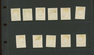 O35TC4-O45TC4 Navy Dept Official Atlanta Trial Green Set of 11 Proofs