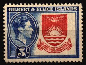 Gilbert & Ellice  Unused Hinged Scott 51