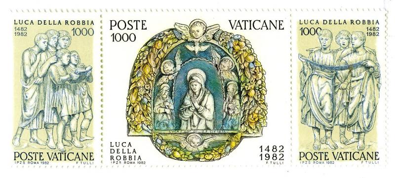 VATICAN 709a MNH STRIP/3 SCV $4.00 BIN $3.00