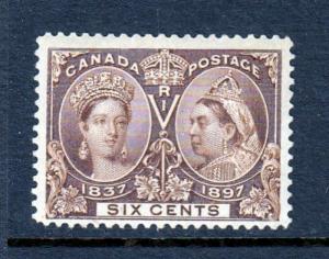 Canada #55  6c Jubilee Victoria  (MINT  Never Hinged) cv$230.00