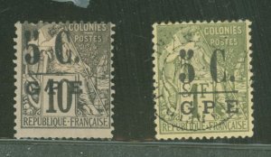 Guadeloupe #10/11 Unused Single