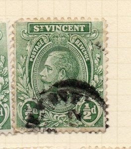 St Vincent 1922 Early Issue Fine Used 1/2d. 140059