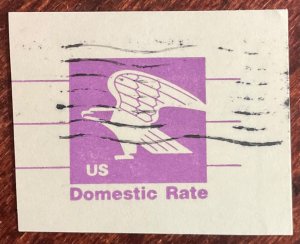 US #UX88 Used Postal Card Cut Square Single Eagle