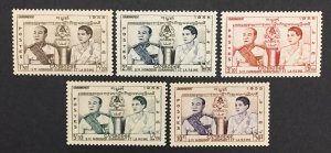 Cambodia 1955 #41//50, Portraits, MNH.