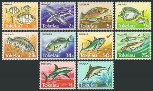 Tokelau 104-113, MNH. Michel 101-110. Local Fish 1984.