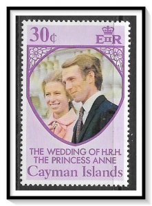 Cayman Islands #321 Princess Anne's Wedding MNH