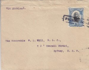 1919, Tonga to Sydney, Australia, Boxed Paquebot, See Remark (40062)