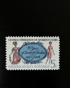 1966 5c Federation of Women's Clubs, 75th Anniversary Scott 1316 Mint F/VF NH