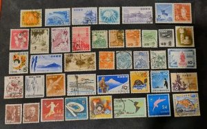 JAPAN Stamps 1950s' Nice Lot #1208