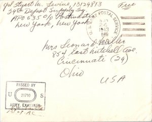 United States A.P.O.'s Soldier's Free Mail 1943 U.S. Army Postal Service, A.P...