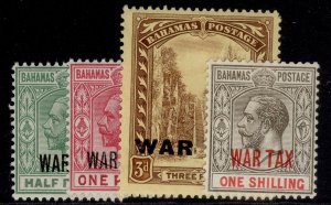 BAHAMAS GV SG96-99, 1918 WAR TAX set, M MINT. Cat £20.