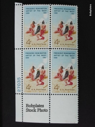 BOBPLATES #1187 Remington Plate Block F-VF MNH ~ See Details for Pos/#s