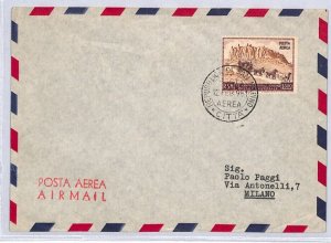 SAN MARINO Air Mail 1951 Cover 300L UPU High Value MAIL-COACH Mount Titano YE134