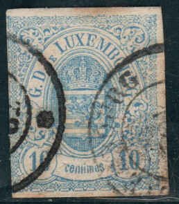 Luxembourg  #7  Used CV $20.00