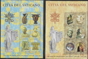 Vatican City 718-719 1983 USA Art Exibitian 2 Sheets ot 6  (MNH) CV$6.25