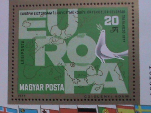 ​HUNGARY-1977 RARE SCOTT NOT LISTED EUROPA -LIMITED EDITION MNH S/S-VERY FINE