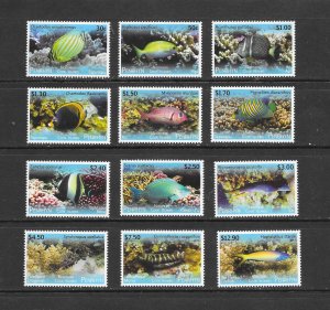 FISH - PENRHYN #521-32  MNH