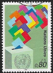 United Nations - Geneva - # 201 - Ballot Box - used