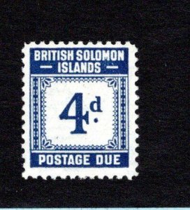 SOLOMON ISLANDS  SC# J4  FVF/MOG