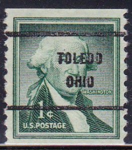 Precancel - Toledo, OH PSS 1054-61 - Bureau Issue