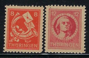 Germany Thuringia 16N5-6 MNH 1945 issues (fe8070)