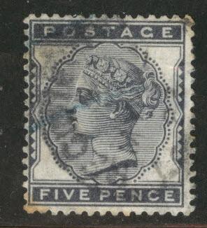 Great Britain Scott 85, 1881 Victoria 5p CV$115