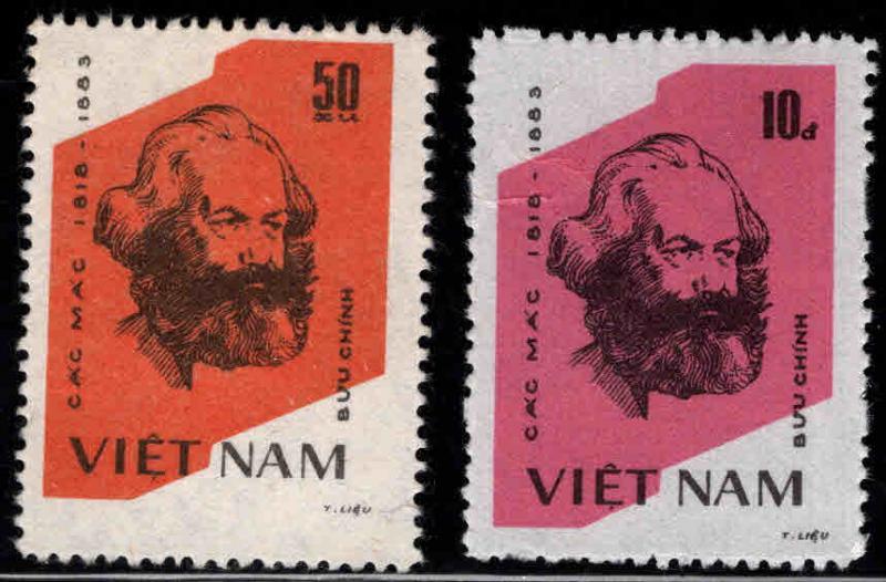 Unified Viet Nam Scott 1317-1318 Unused NGAI Karl Marx set