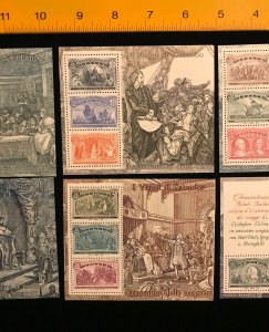 Italy 1883-88 Columbus Souvenir Sheets, set of 6