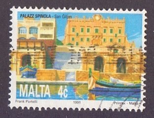 Malta  #786  used  1991  tourism  4c