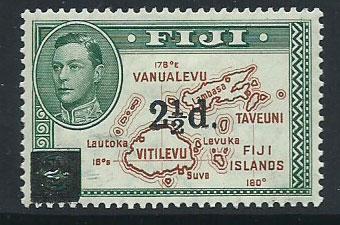 Fiji  GVI SG 267  MH surcharge overprint