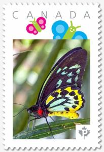 BUTTERFLY = Personalized Picture Postage stamp Canada 2018 [p18-07s17]