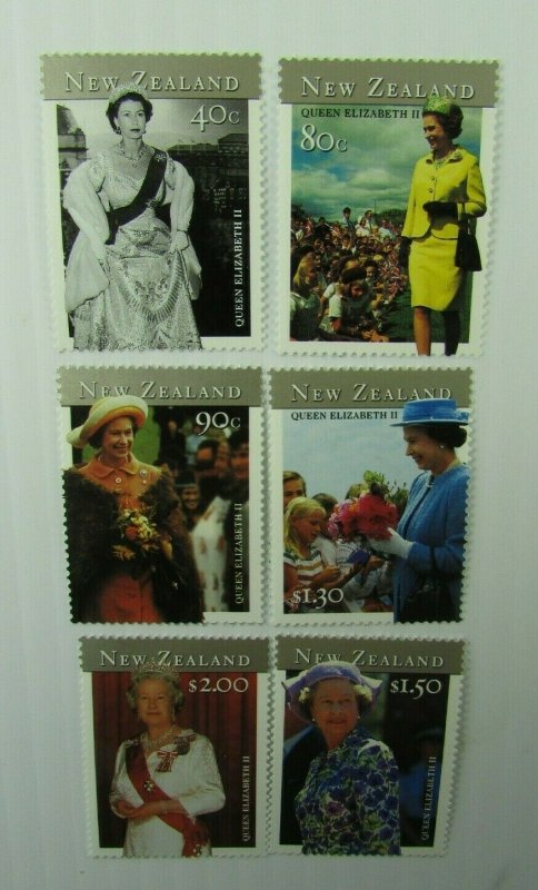 New Zealand SC #1738-43  QUEEN ELIZABETH II  MH stamp set