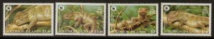 Solomon Islands MNH 1282-5 Prehensile Tailed Skink WWF 2005