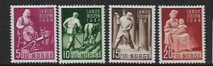 NORWAY, B38-B41, MNH, NATIONAL WELFARE