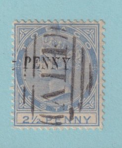 TOBAGO 25  USED - NO FAULTS EXTRA FINE! - Shifted overprint variety! - CFD