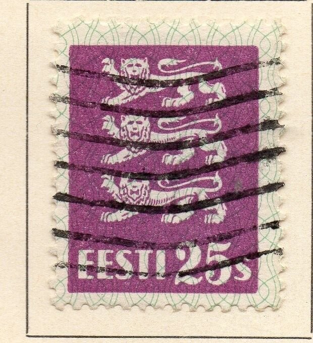 Estonia 1928-29 Early Issue Fine Used 25s. 231989