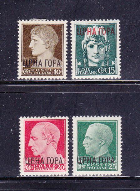 Montenegro Italian Occupation 2N16-2N19 MHR Various