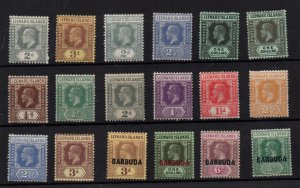 Leeward Islands KEVII-KGV fine mint MH collection WS36696