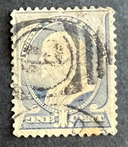 Scott#: 212 - Benjamin Franklin 1¢ 1887 single used stamp - Lot 2