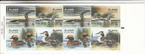 Aland MNH 2013 Booklet Loons and Grebes World Wide Fund for Nature