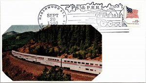 US SPECIAL PICTORIAL POSTMARK COVER P.S. & PENNSYLVANIA RAILROAD 100 YEARS (1)