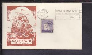 Arrival of Mayflower II 1957 cover BIN 