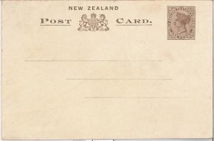 POSTAL HISTORY - POSTAL STATIONERY -    New Zealand : printed back