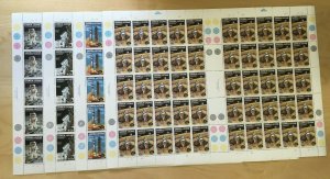 FULL SHEETS Sierra Leone 1984 618-21 - Apollo 11 - Set of Sheets - MNH