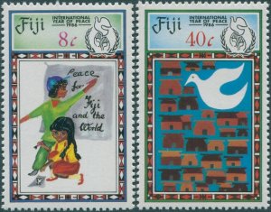 Fiji 1986 SG736-737 Year of Peace set MNH